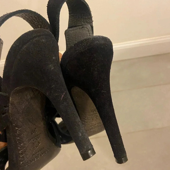 Pedro Garcia Yinon 'Perfed' Low Rider Bootie Heel Black Size 9 - Picture 7 of 10